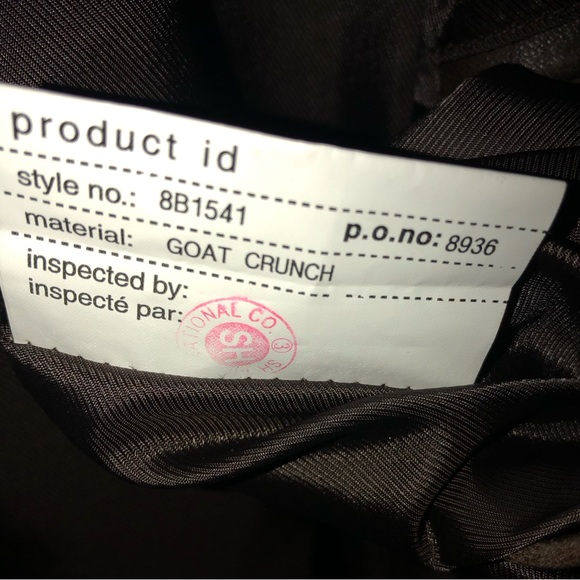 Used Men’s Kenneth Cole Reaction Leather Jacket Size XL Brown 8B1541 Goat Crunch - Picture 6 of 7